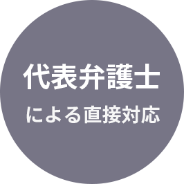 代表弁護士による直接対応